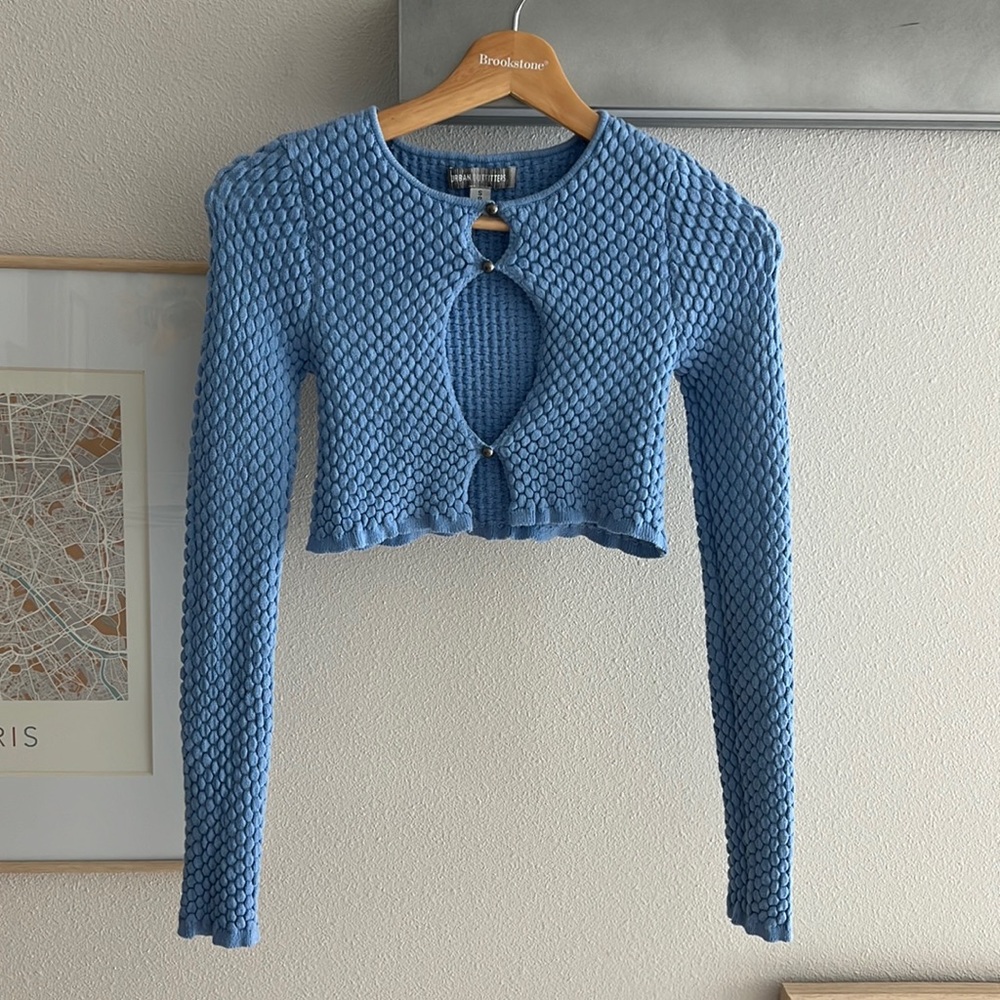 Urban Outfitters Long Sleeve Key Hole Top